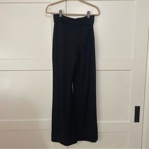 Cabi pull on black pants with fold over waist band